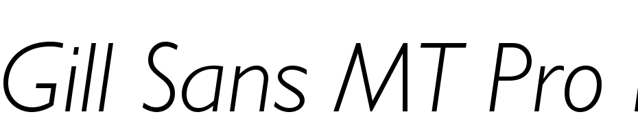 Gill Sans MT Pro Light Italic Yazı tipi ücretsiz indir